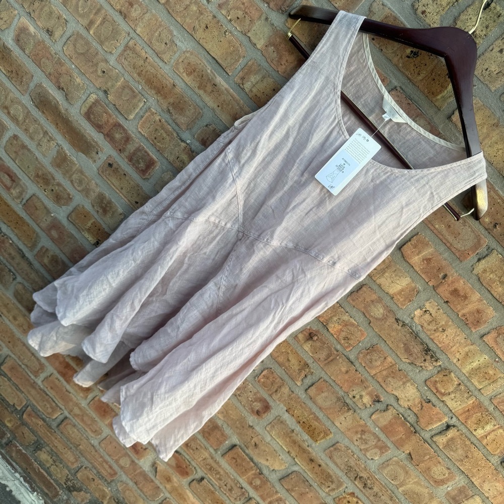 NWT Kleen Cream Linen Tunic Sz M